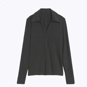 Banana Republic Aleah Wool-Blend Polo Top